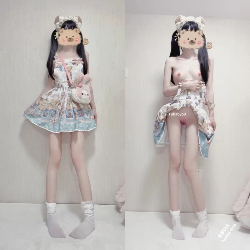自拍 崽崽爱牛牛 – 双马尾白虎萝莉私拍【npnv+1.08g】
