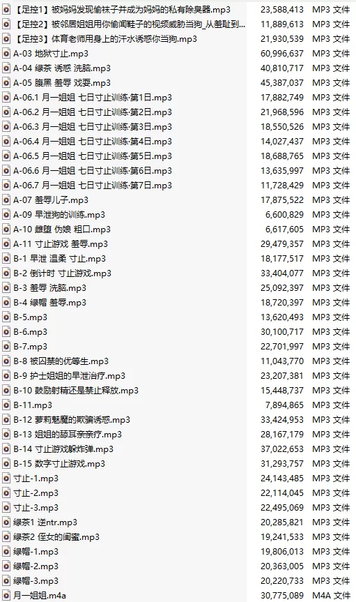 ASMR #月一姐姐 部分付费合集【1+887M】