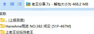 福利姬 HaneAme雨波 NO.382 闲云【51P+467M】