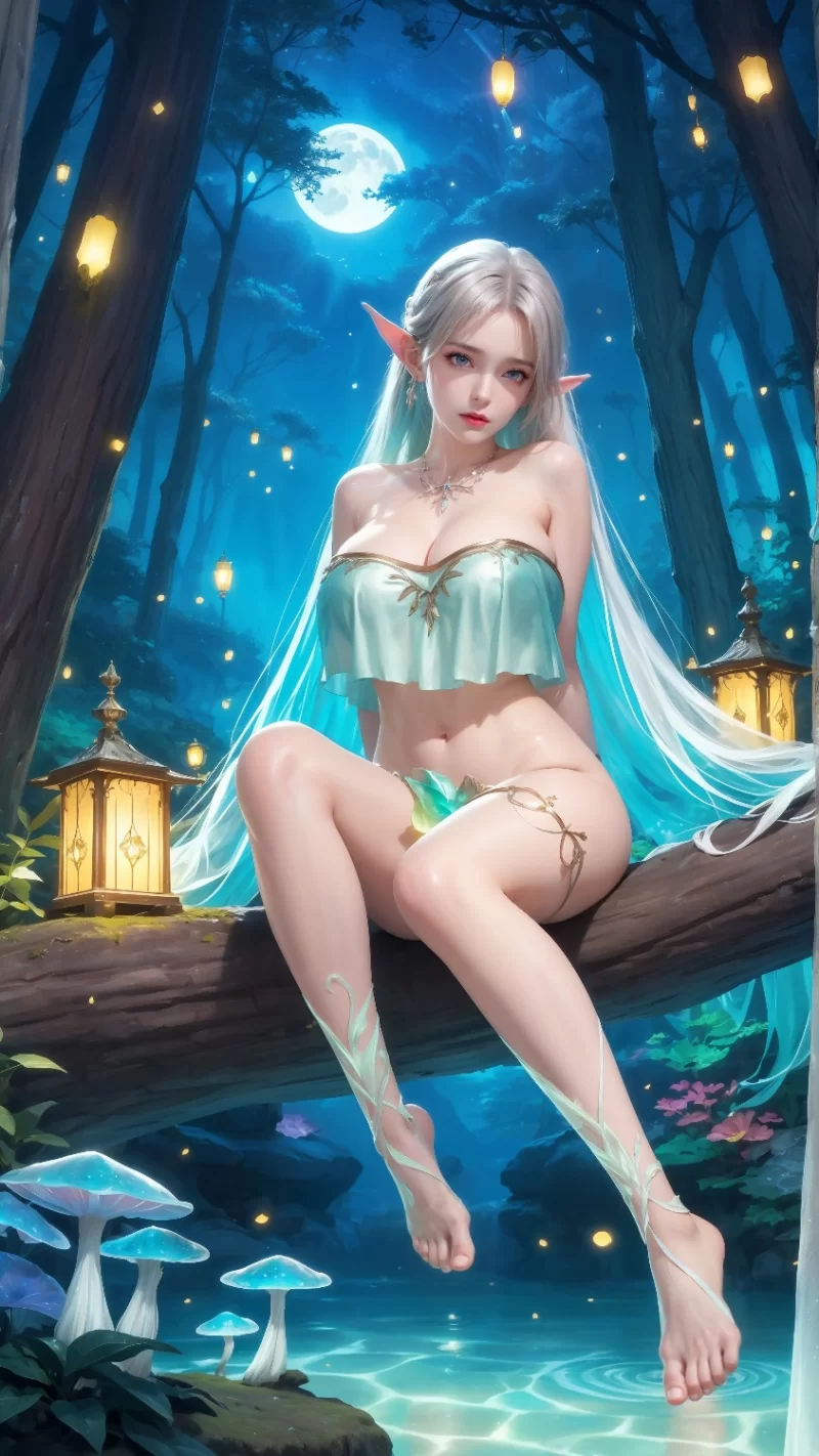 唯美 秋与晚茶梦幻森林中的精灵【图片：130p+579.7M】