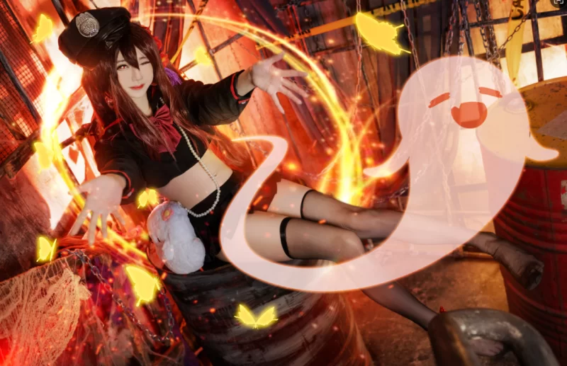 Cosplay 一币白嫖—Sally多啦雪（Sally Dorasnow）原神-胡桃/甘雨/刻晴【152P+741MB】