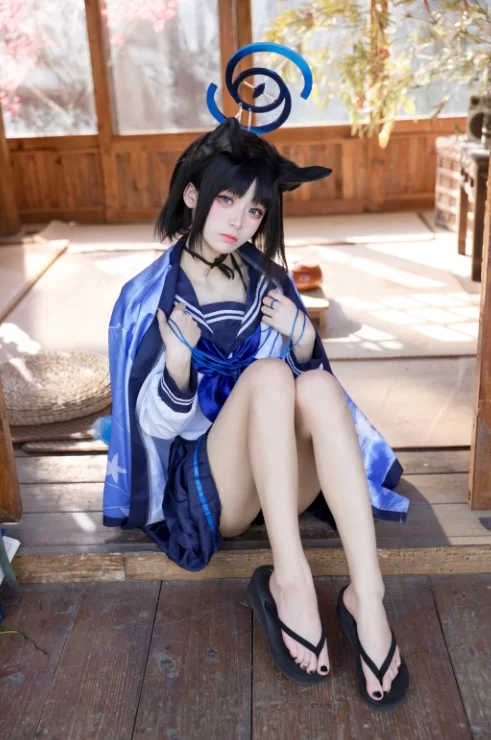 国产coser 九柒喵 - 桐生桔梗 88P-470M【88P+470M】