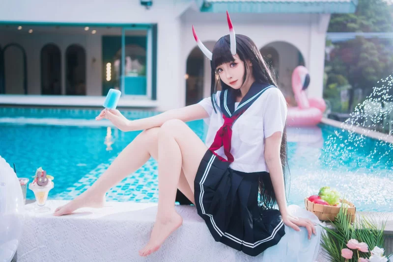 Cosplay 封疆疆v Vol.062 ＆祖木子 碧蓝航线 能代 酒匂 [43P-241M][度盘]【43P+241M】