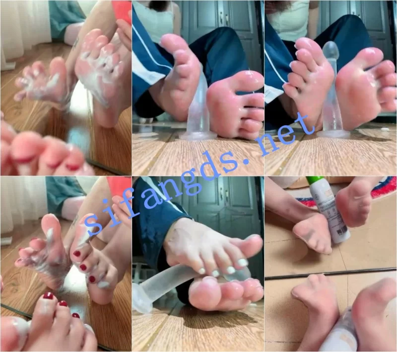 自拍 ✅抖音 鱼饼 26万粉 顶级美女 双人美腿足交阳具 骚话等【65v+5.75g】