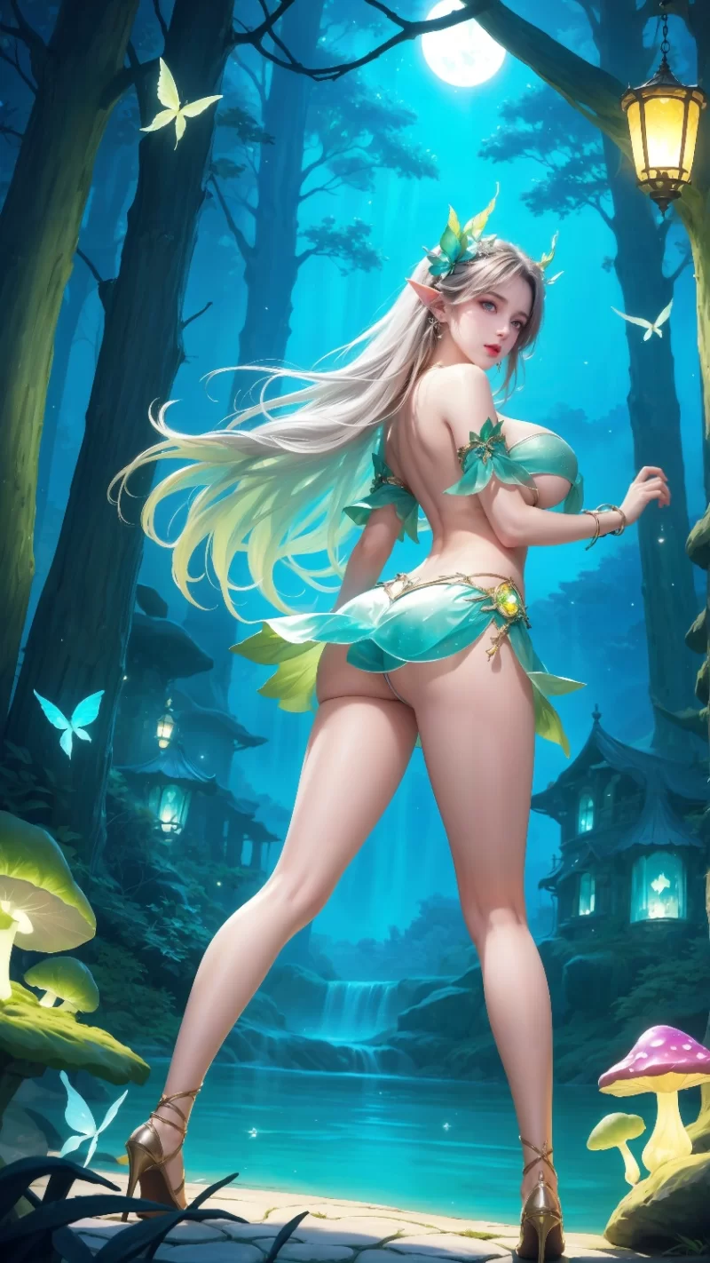 唯美 秋与晚茶梦幻森林中的精灵【图片：130p+579.7M】