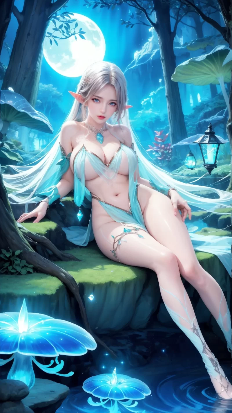 唯美 秋与晚茶梦幻森林中的精灵【图片：130p+579.7M】