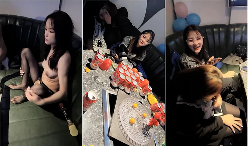 美女御姐 社会小混混勾搭不学好的学生妹深夜KTV唱歌玩耍 包厢里把【2+6581MB】