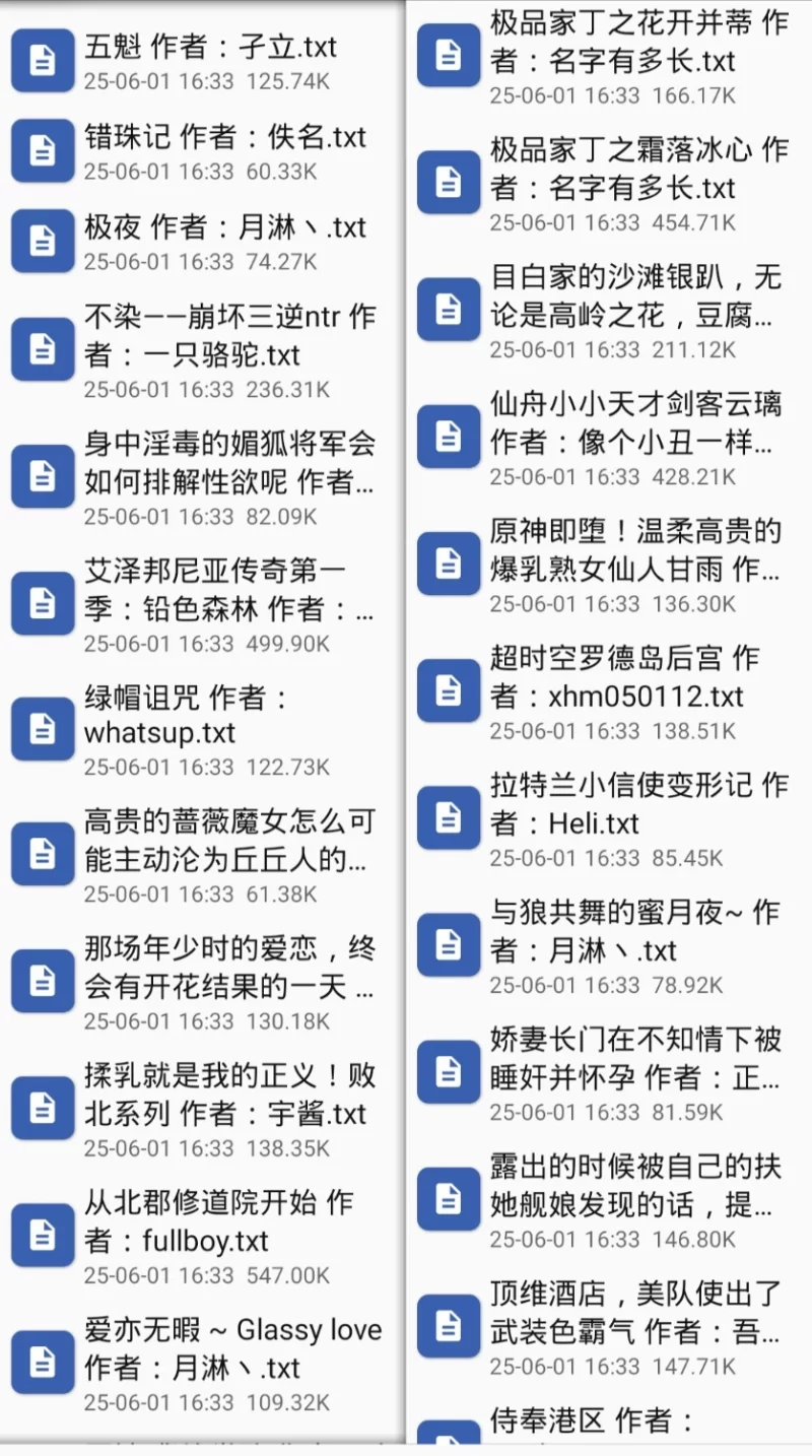 合集 同人类的色情小说114本小说合集，我自己没看，不知道是啥类型【+10M】