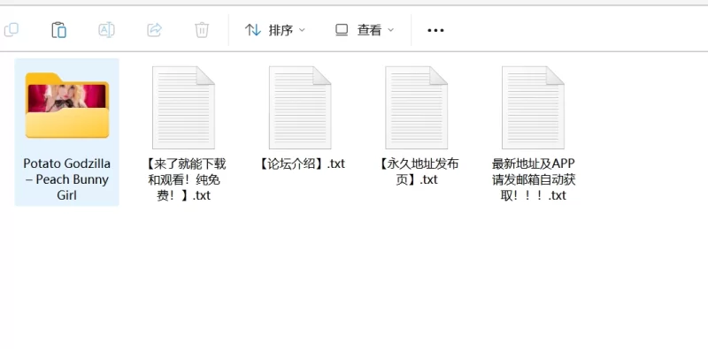 Potato Godzilla – Peach Bunny Girl【25P+523MB】