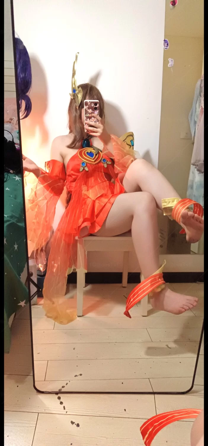 Cosplay 沐沐酱 大乔原皮cos【npnv+200m】
