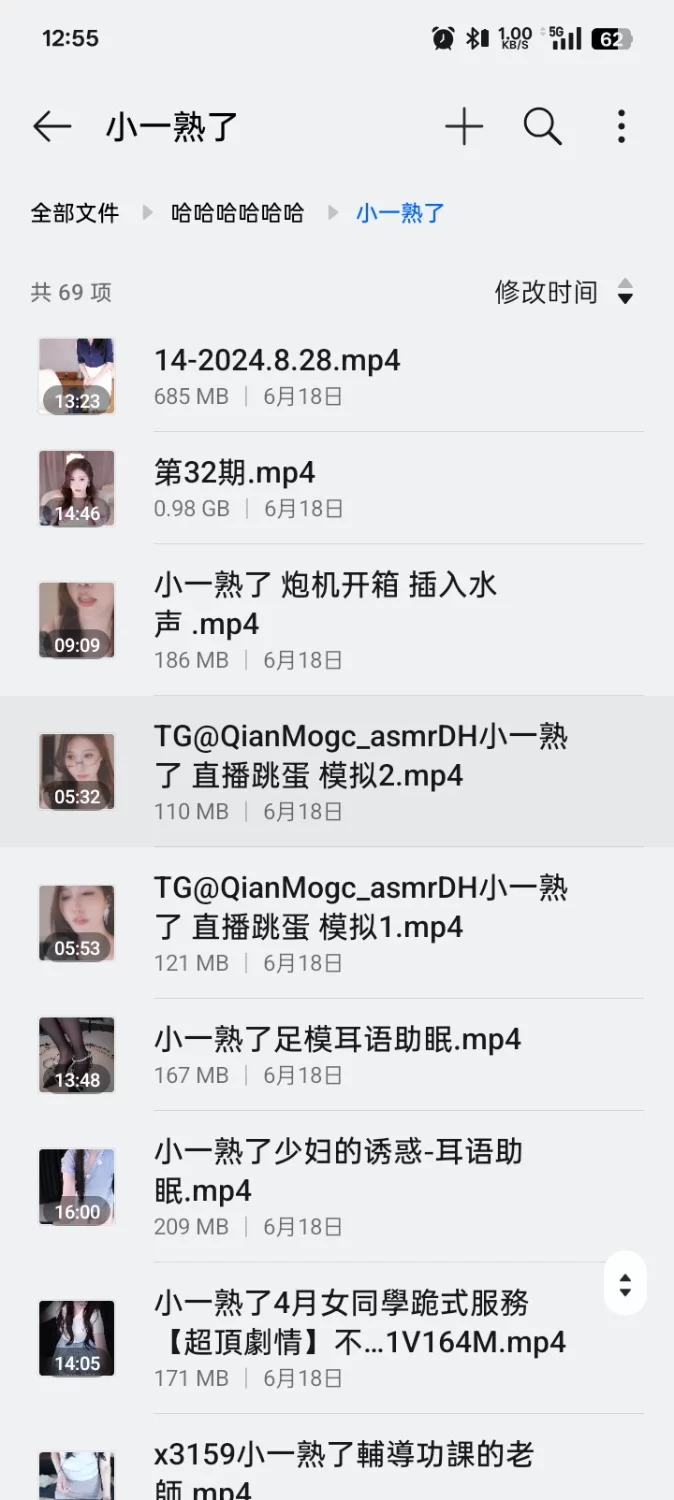 ASMR [自行打包] 斗鱼ASMR超美主播[小一熟了] [68v+9.75g][百度盘]【68v+9.75g】