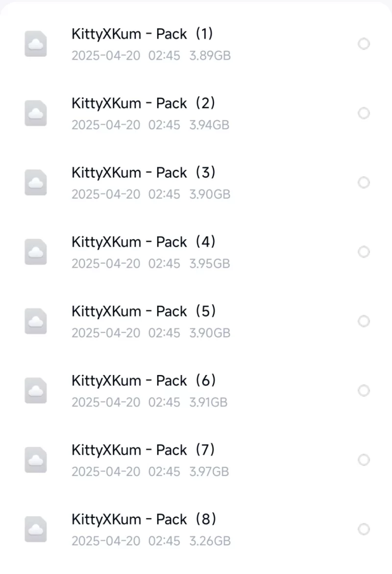 萝莉 Kittyxkum170G合集【N/PN/V+170G】