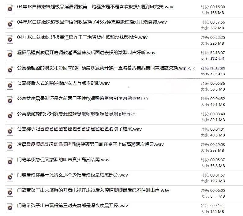 性爱录音 五一假期房内录音笔偷听门缝偷录极品淫叫40V/5.17G【40V+5.17G】