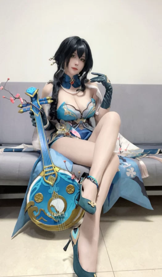 Cosplay Dakki伊_崩坏星穹铁道（阮梅） [49P+1V]【49P+1V+500m】