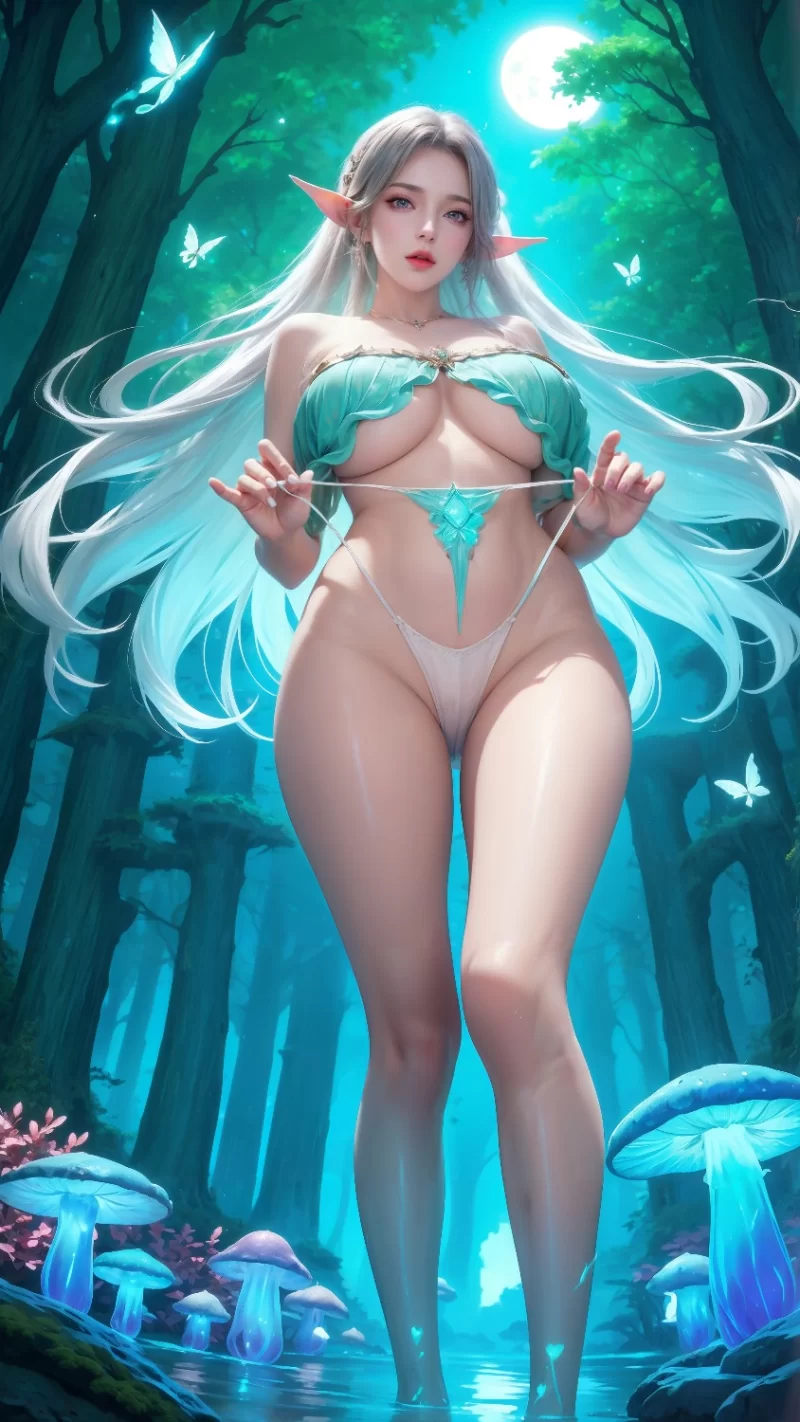 唯美 秋与晚茶梦幻森林中的精灵【图片：130p+579.7M】