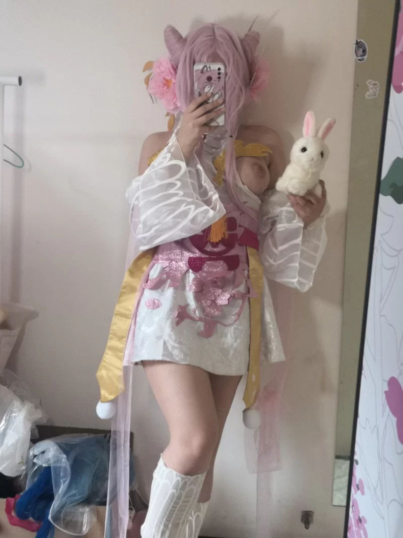Cosplay 沐沐酱 嫦娥拒霜思cos【npnv+1g】