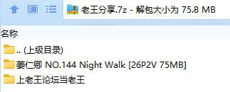福利姬 姜仁卿 NO.144 Night Walk【26P2V+75MB】