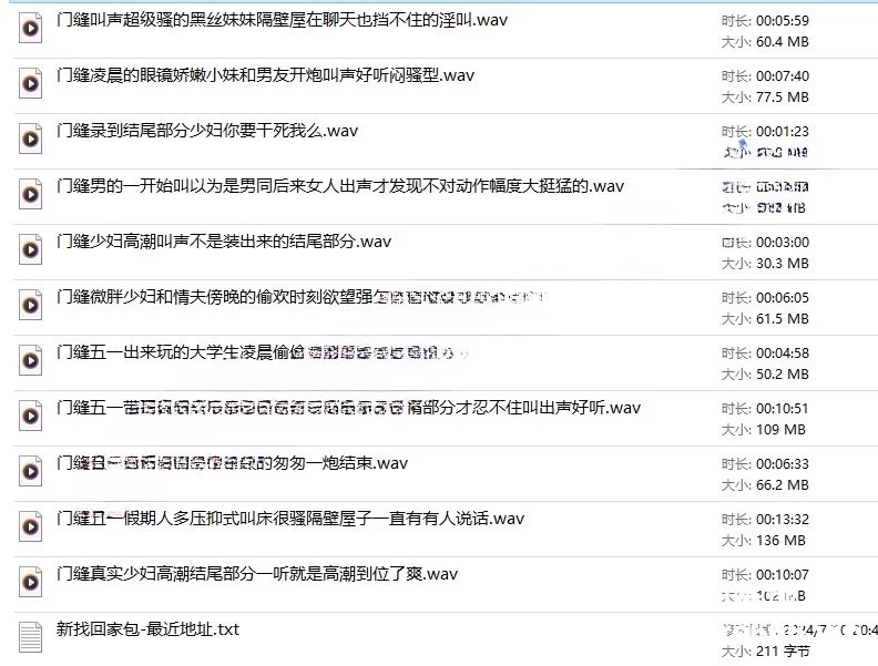 性爱录音 五一假期房内录音笔偷听门缝偷录极品淫叫40V/5.17G【40V+5.17G】
