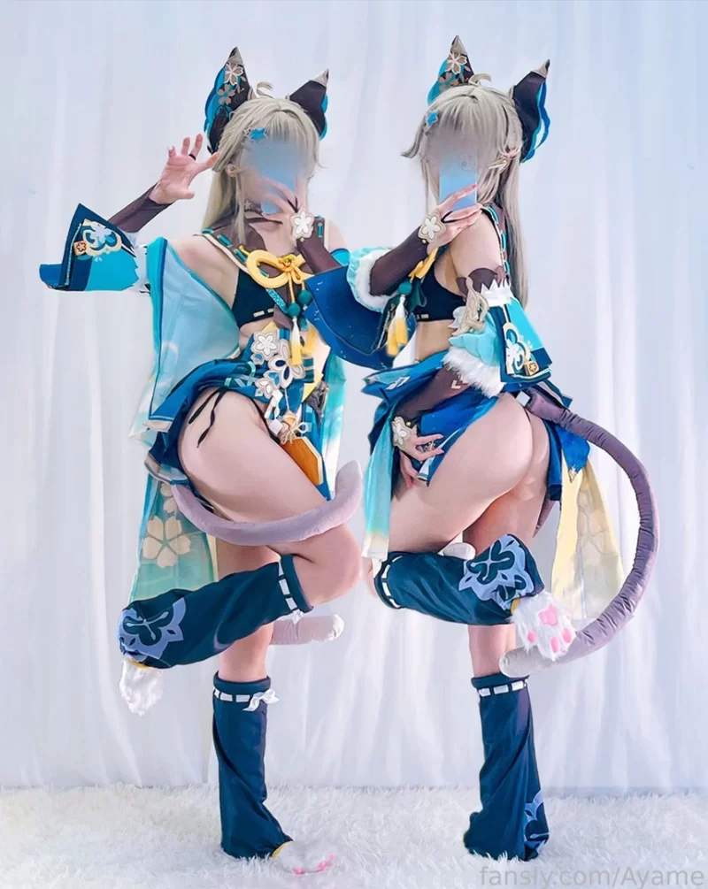 国产coser Ayame｜嫩足白虎萝莉cos《蔚蓝档案：彩奈》+《Kirara》【1+20M】