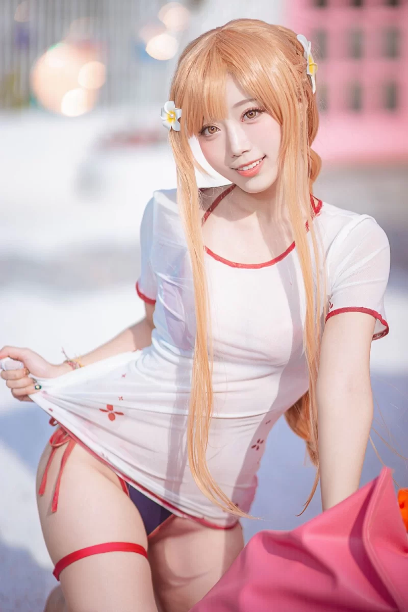 国产coser 切切celia 亚丝娜泳装 [21P-191M]【21P+191M】