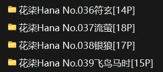 Cosplay [花柒Hana]套图36-39 符玄/流萤/银狼/飞鸟马时[884M/64P/度盘]【NP+884M】