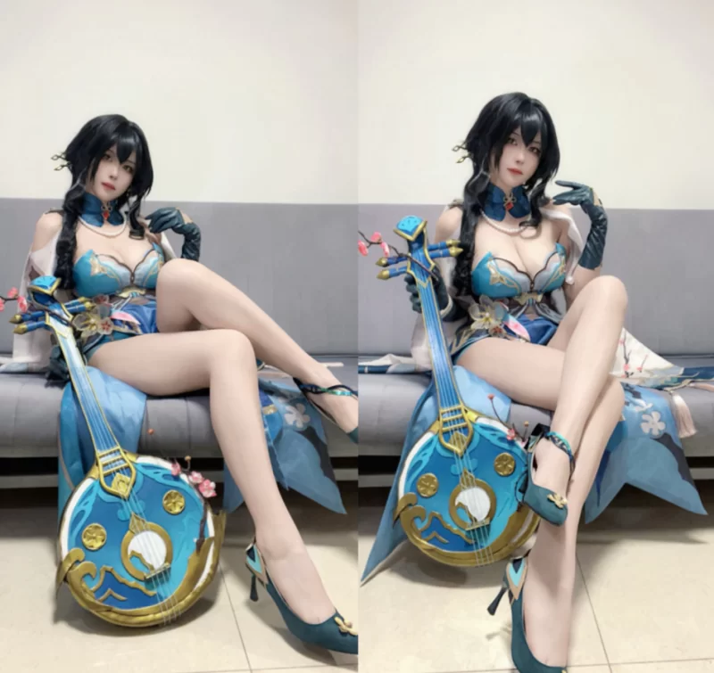 Cosplay Dakki伊_崩坏星穹铁道（阮梅） [49P+1V]【49P+1V+500m】