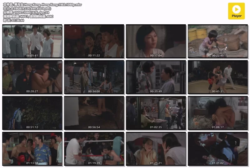 正常电影 [香港]男与女 1983 钟楚红 万梓良 AI修复版 国粤双语中字【1V+8.59G】