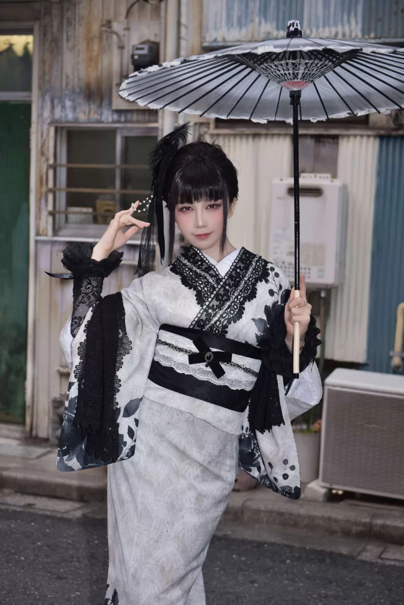 Cosplay 水淼aqua Vol.223 个人造型 蕾丝和服[70P-99MB][百度网盘]【70P+99M】