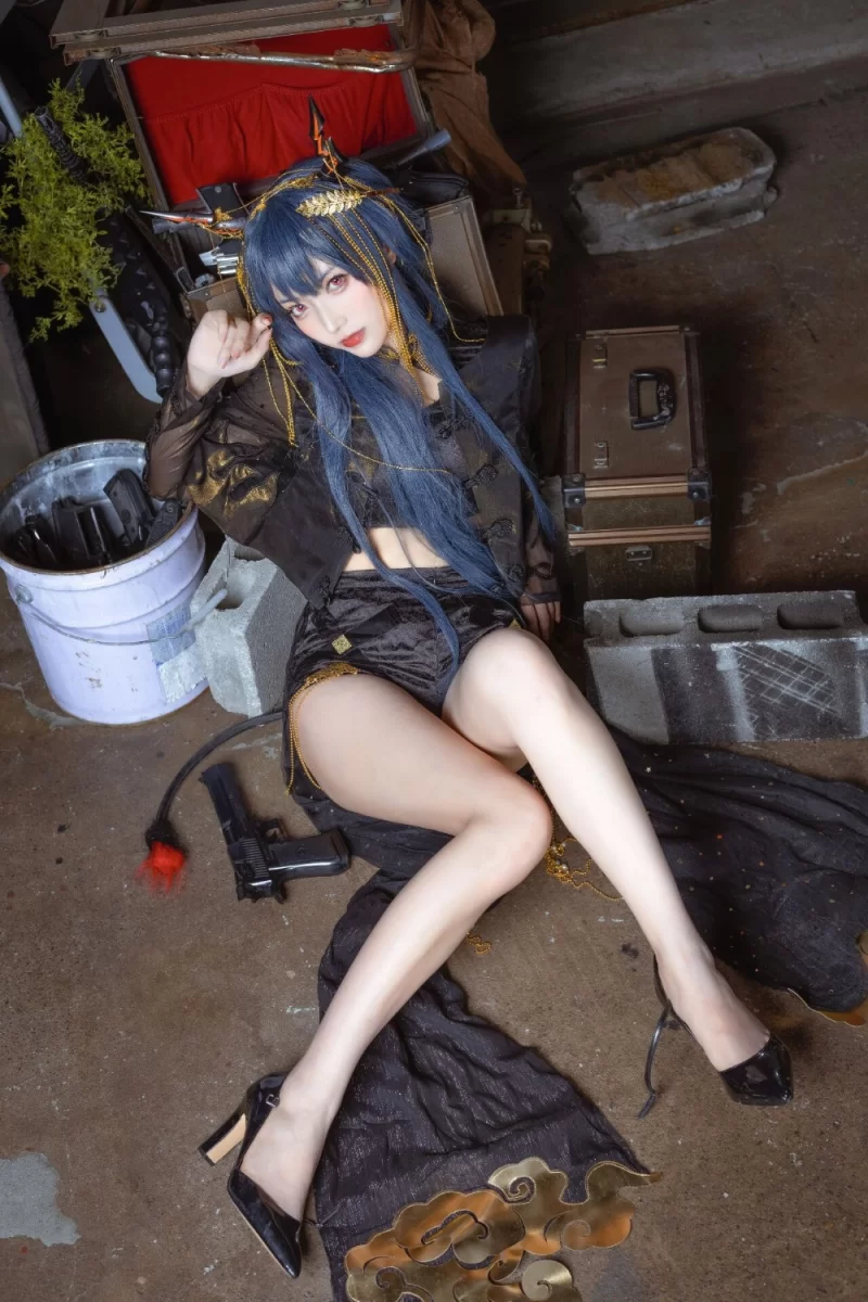 国产coser 切切celia 明日方舟 陈 音律联觉 [12P／188MB]【12P+188M】
