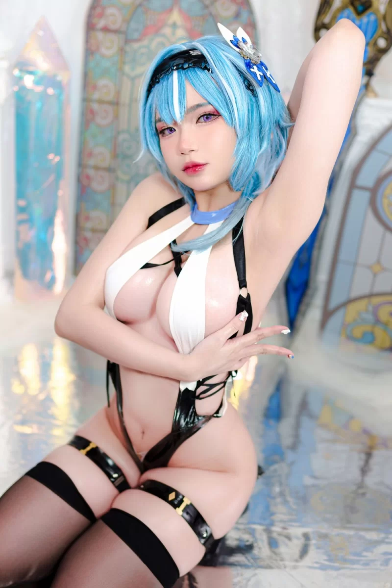 日韩coser ZinieQ  Eula Genshin Impact [42P+16V／1.02GB]【42P16V+1.02G】