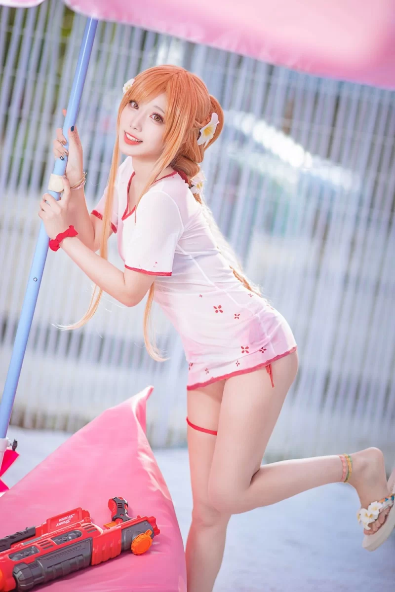 国产coser 切切celia 亚丝娜泳装 [21P-191M]【21P+191M】