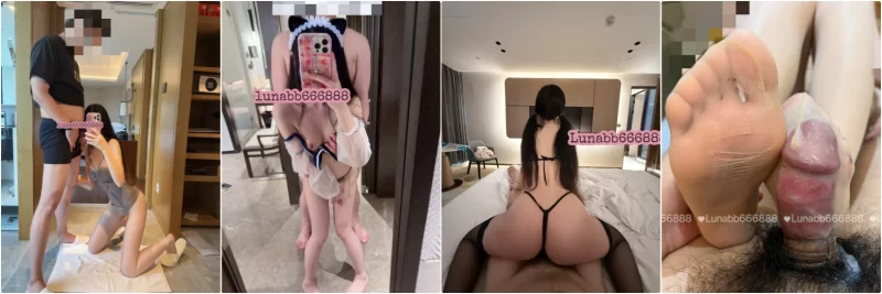 美女御姐 白富美性感女神『lunababy』被鸡巴爸爸抓紧马尾疯狂后入，【14v+70p+258m】