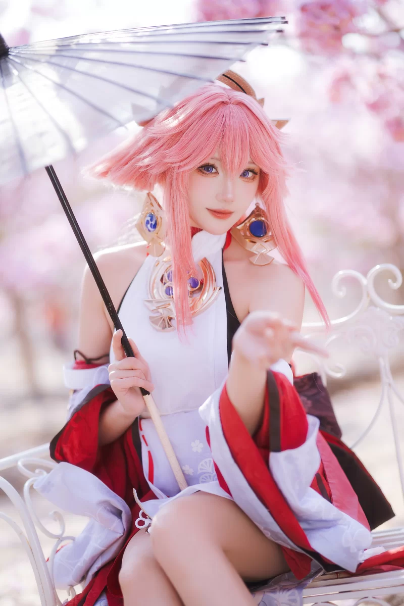国产coser 瓜希酱 - NO.133 原神 八重神子【20P+61MB】
