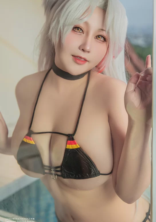 国产coser KANEKO咔喵 - NO.036 碧蓝航线 欧根亲王泳装【24P+1V+247M】