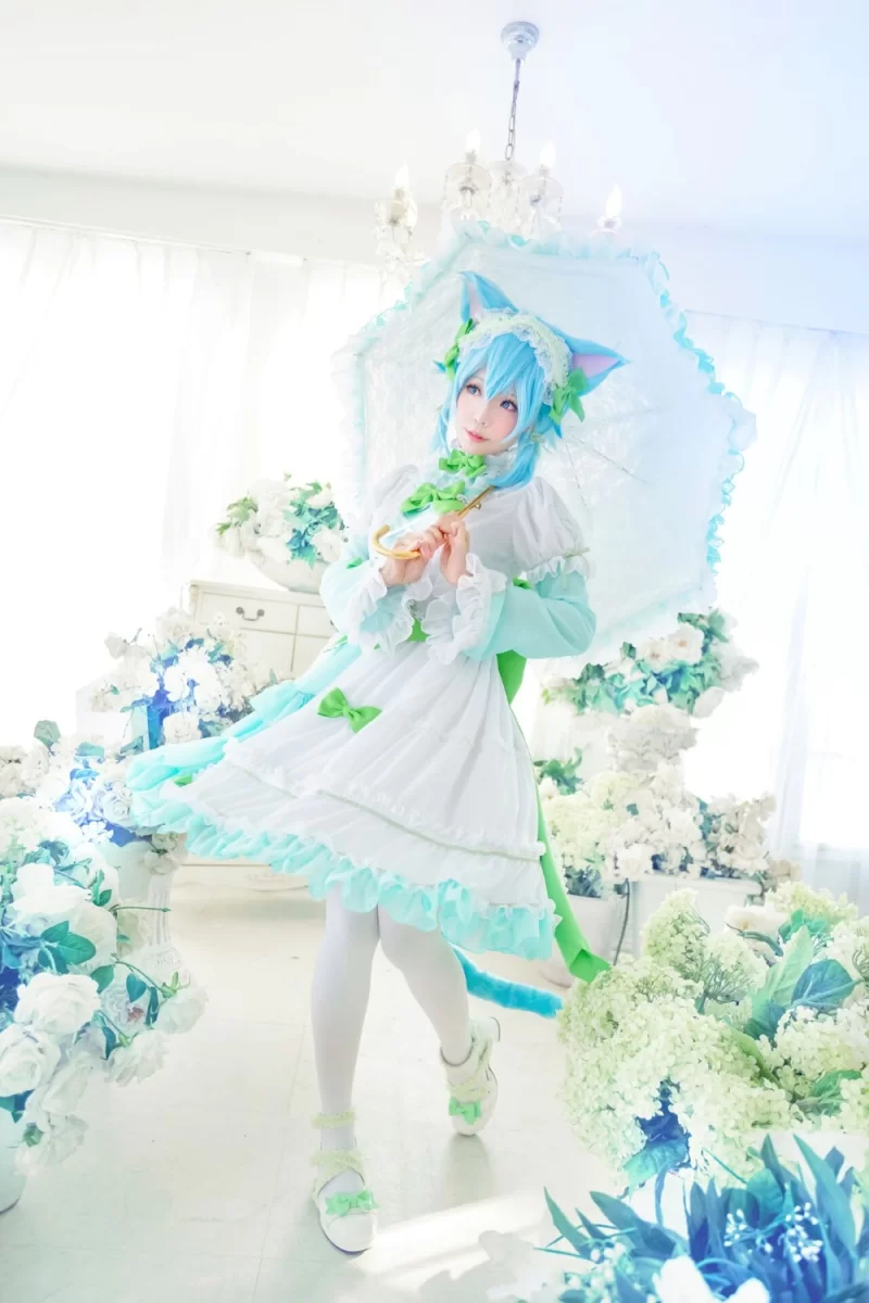 国产coser ElyEE子 猫耳下午茶 [24P 46.08 MB]【24P+46M】