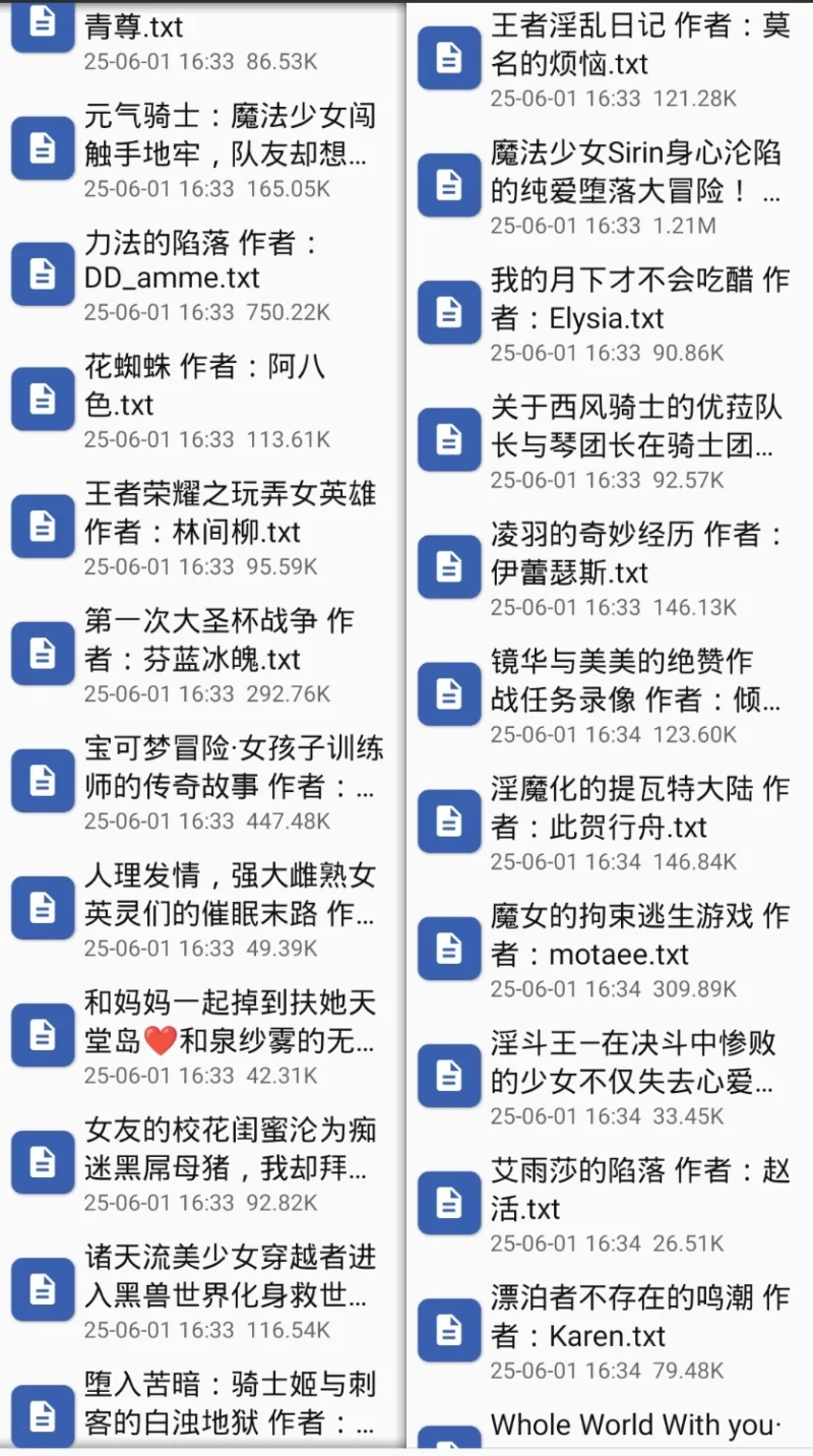 合集 同人类的色情小说114本小说合集，我自己没看，不知道是啥类型【+10M】