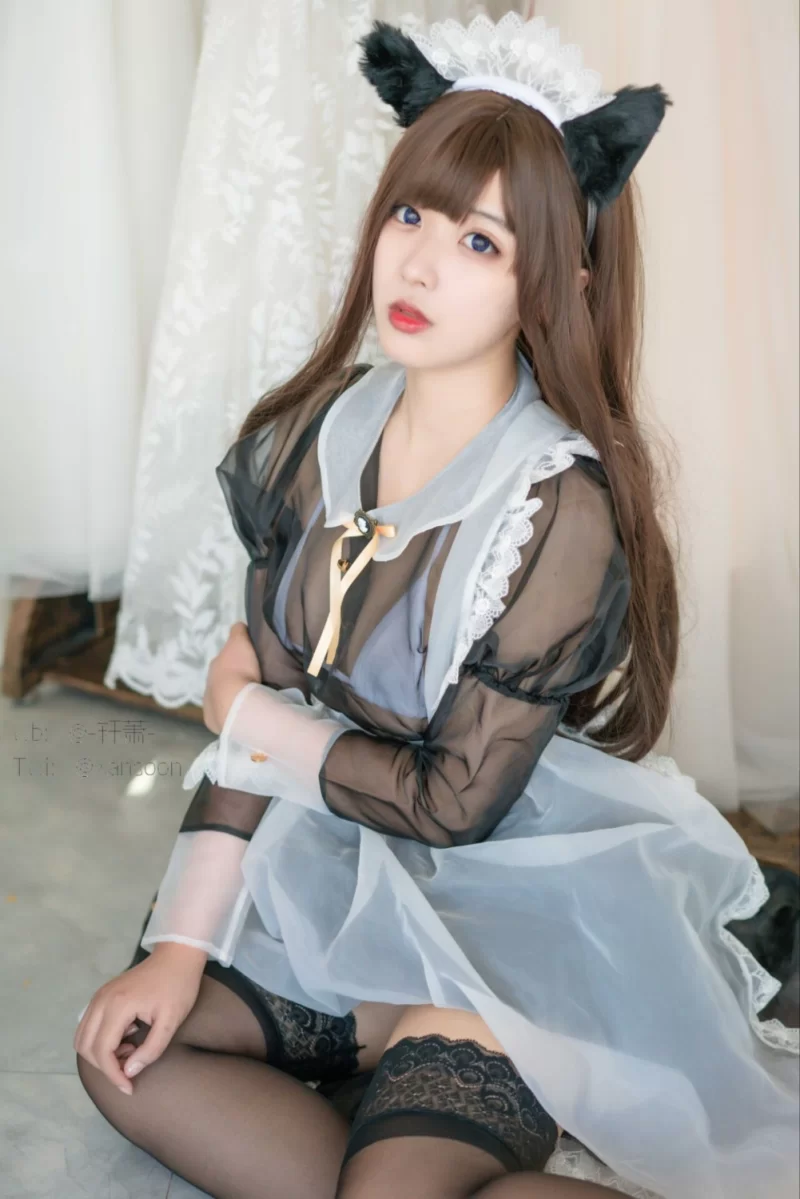 国产coser 轩萧学姐 透明女仆 [28P-44MB]【28P+44M】