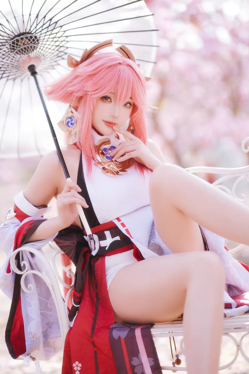 国产coser 瓜希酱 - NO.133 原神 八重神子【20P+61MB】