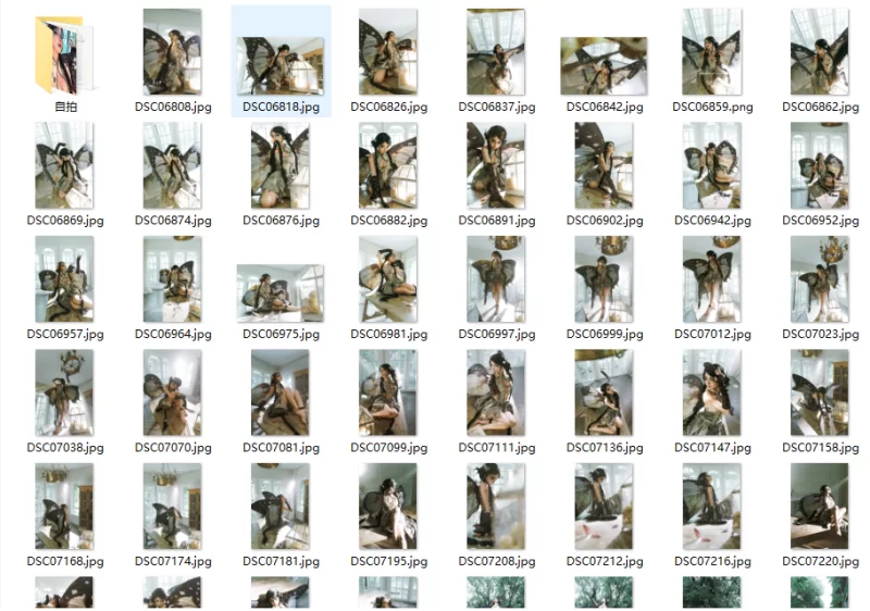 国产coser 蠢沫沫 NO.386《枯叶蝶》【91P+1.22GB】