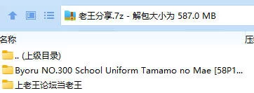 福利姬 Byoru NO.300 School Uniform Tamamo no Mae【58P13V+587MB】