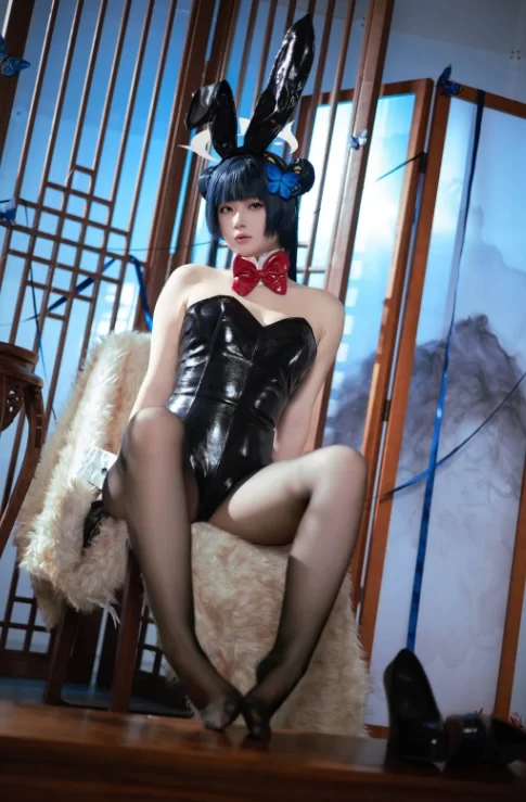 国产coser 前羽&小容仔咕咕咕w - 尼尔2B 双人旗袍 72P-651M【72P+651M】