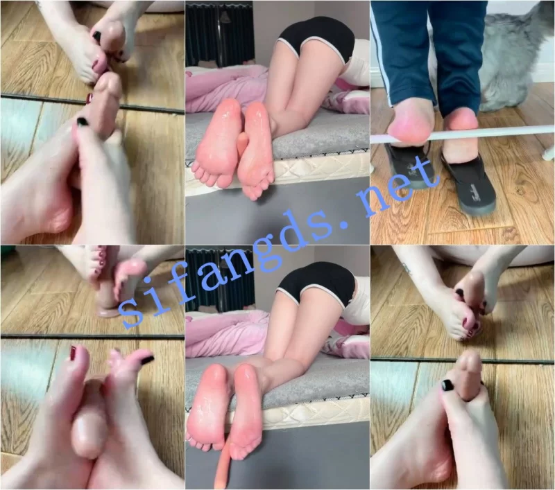 自拍 ✅抖音 鱼饼 26万粉 顶级美女 双人美腿足交阳具 骚话等【65v+5.75g】