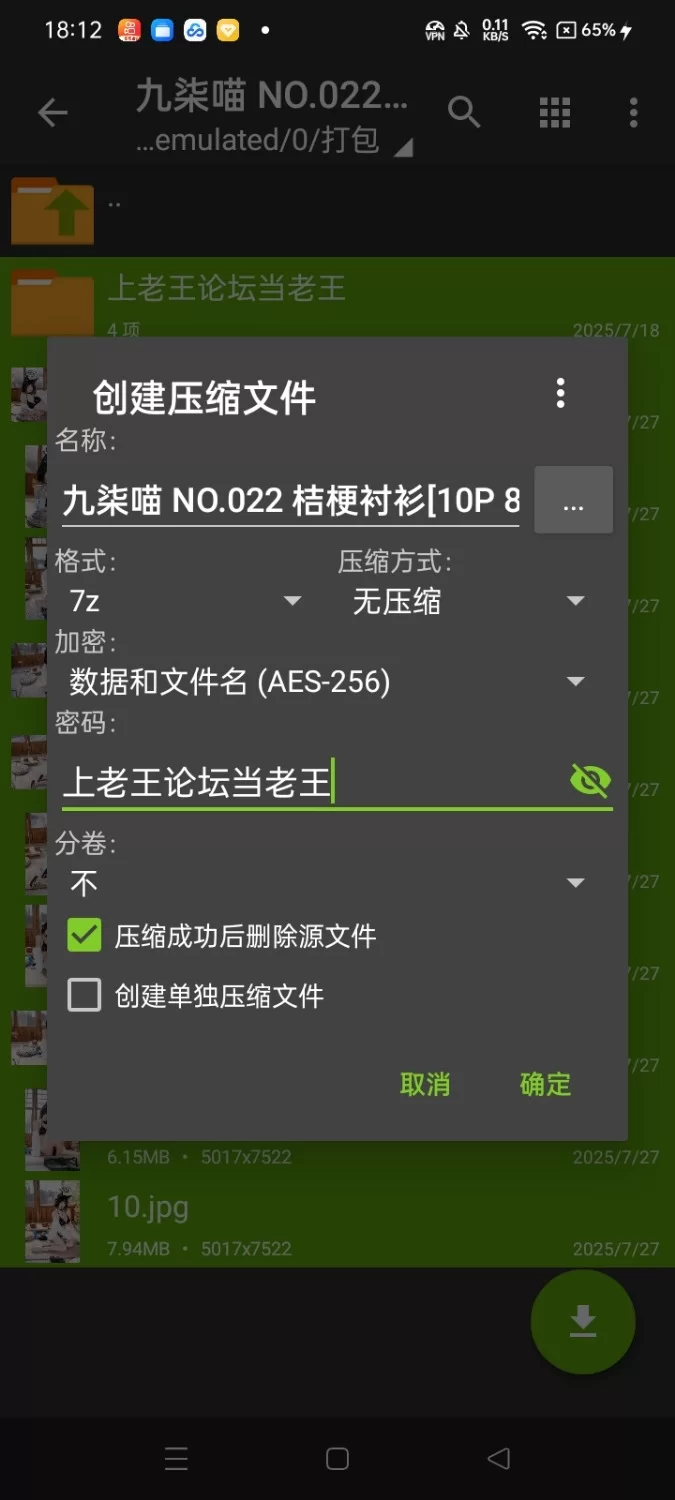国产coser 九柒喵 NO.022 桔梗衬衫【10P+88M】