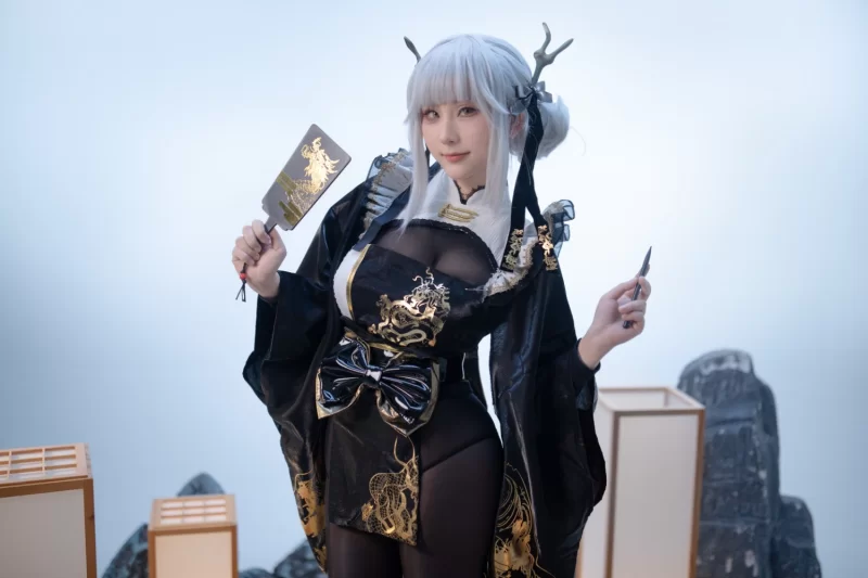 Cosplay 梓猫AzuNyan-舰长图-Nikke-布兰儿白兔【21P+76M】