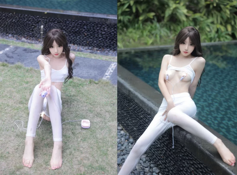 国产模特 桃妖夭✨新人 户外大尺度 乳夹 自慰 三点全漏【90P+667M】