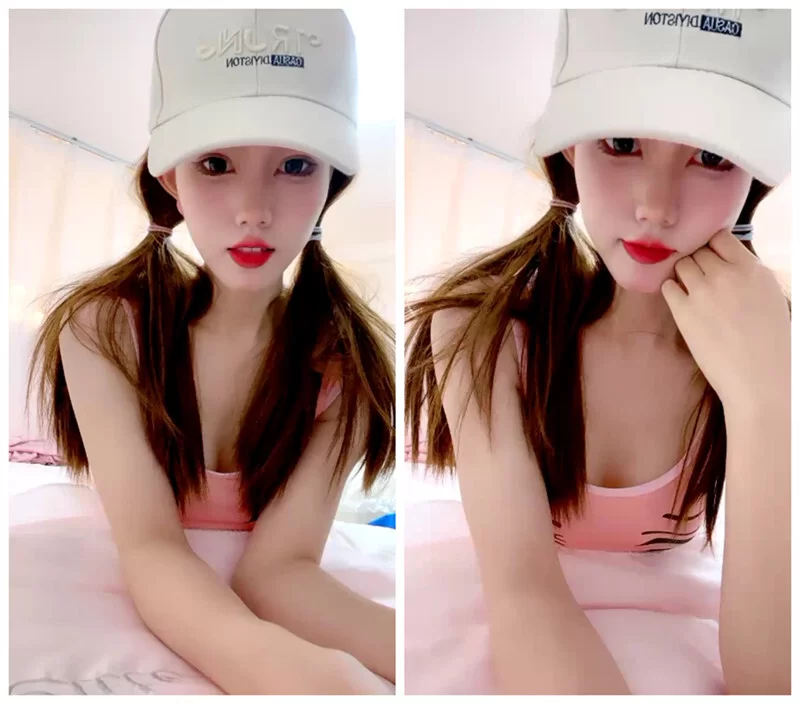 美女御姐 鸭舌帽美少女，双马尾死库水，坚挺美乳粉嫩，脱光多毛【1v+1.08g】