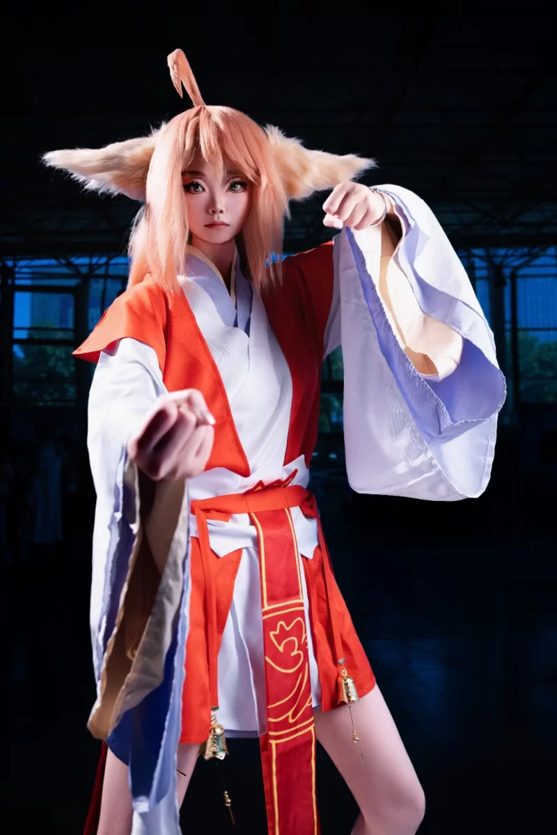 不漏点 狐妖小红娘 涂山红红cos 场照【20P+15M】