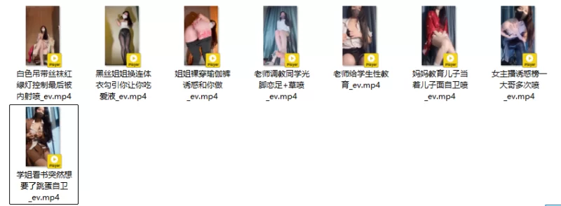 福利姬 诗诗-各种剧情自慰 [8V+1.23g][百度盘]【13v+1.23G】