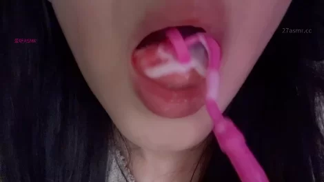 ASMR 小妮困困_酸奶_棒棒糖_奶糖拉丝【1v+440m】