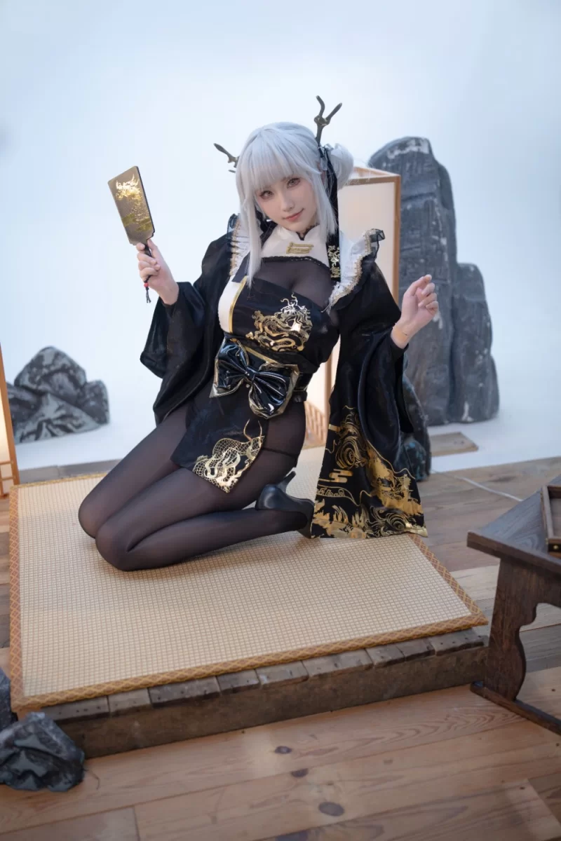 Cosplay 梓猫AzuNyan-舰长图-Nikke-布兰儿白兔【21P+76M】